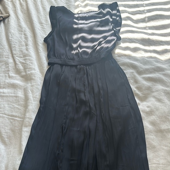 2 Piece Black Satin Set - Picture 2 of 3